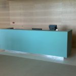 Glass Reception Desk